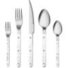 imageCAROTE Silverware Set with White Marble Handle 20 Piece Flatware Cutlery Set for 4 Stainless Steel Kitchen Utensil Set for Home Restaurant Party Dishwasher Safe