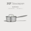 imageCAROTE 16Qt ampamp 30Qt Stainless Steel Saucepan Set Ceramic Pot Sets NonStick NonToxic Kitchen Cookware Small Cooking Pots with Lids Oven Safe Induction Sauce Pan Even Heating2QT