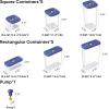 imageCAROTE Food Storage Containers with Lids Air Tight Plastic Food Containers with Date Tracking Dial BPA Free Canisters Sets for the KitchenPantryDry FoodSpaghettiFlourCerealSuger Blue