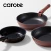 imageCAROTE 6pcs Pots and Pans Set Non Stick Cookware Sets Kitchen Set OvenFridge Safe Space Saving Pots Set Nonstick Cooking Set with Versatile Detachable Handle Induction RV Set Jet BlackBurgundy