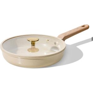 imageCAROTE 10quot Frying Pan Set NonToxic PTFE ampamp PFOA Free Fry Pan ampamp Omelet Pan Compatible with Induction Ceramic Gas Cooktops