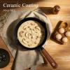 image:imageCAROTE 2QT amp 3QT Sauce Pan Sets with Lid amp Ladle Ceramic Nonstick Pot Set Non Toxic Saucepan Small Kitchen Cooking Pots Easy to Clean Induction Comptable PFAS PTFE Free BlackBlack