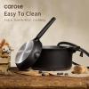 image:imageCAROTE 31PCS Pots and Pans Set Nonstick Cookware Set Kitchen Non Stick Induction Titanium Cookware Nontoxic Granite Cooking set PFOA FreeBlack