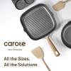 image:imageCAROTE 31PCS Pots and Pans Set Nonstick Cookware Set Kitchen Non Stick Induction Titanium Cookware Nontoxic Granite Cooking set PFOA FreeBrown