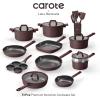 image:imageCAROTE 31PCS Pots and Pans Set Nonstick Cookware Set Kitchen Non Stick Induction Titanium Cookware Nontoxic Granite Cooking set PFOA FreeCoffee