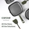 image:imageCAROTE 31PCS Pots and Pans Set Nonstick Cookware Set Kitchen Non Stick Induction Titanium Cookware Nontoxic Granite Cooking set PFOA FreeGreen