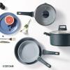 image:imageCAROTE Ceramic Cookware Set 14 PCS Pots and Pans Set Non Stick Pot and Pan Set with Frying pan Induction Ready Cooking Set for Kitchen PFOSPFOAPFAS Free PinkBlue