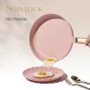 image:imageCAROTE Ceramic Cookware Set 14 PCS Pots and Pans Set Non Stick Pot and Pan Set with Frying pan Induction Ready Cooking Set for Kitchen PFOSPFOAPFAS Free PinkLight Pink