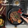 image:imageCAROTE Pots and Pans Set Nonstick 16pcs Cookware Set Nonstick NonToxic amp PFOAampPFOSFree Dishwasher RVCamping Cookware Set Cooking Pots with Lids BrownCharcoal Black