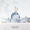 image:imageCAROTE Pots and Pans Set Nonstick 16pcs Cookware Set Nonstick NonToxic amp PFOAampPFOSFree Dishwasher RVCamping Cookware Set Cooking Pots with Lids BrownBlue