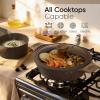 image:imageCAROTE 26PCS Pots and Pans Set Non Stick Cookware Set Pots and Pans Induction Cook Ware Nonstick Kitchen Cooking PFOA FreeBrown