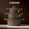 image:imageCAROTE 26PCS Pots and Pans Set Non Stick Cookware Set Pots and Pans Induction Cook Ware Nonstick Kitchen Cooking PFOA FreeBrown