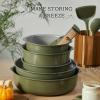 image:imageCAROTE 18Pcs Ceramic Cookware Set with Detachable Handle Pots and Pans Set Non Stick Non Toxic Cookware Set Removable Handles Induction Kitchen Cookware Sets DishwasherOven SafeGreen