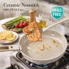 image:imageCAROTE 18Pcs Ceramic Cookware Set with Detachable Handle Pots and Pans Set Non Stick Non Toxic Cookware Set Removable Handles Induction Kitchen Cookware Sets DishwasherOven SafeBronze
