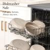 image:imageCAROTE 18Pcs Ceramic Cookware Set with Detachable Handle Pots and Pans Set Non Stick Non Toxic Cookware Set Removable Handles Induction Kitchen Cookware Sets DishwasherOven SafeBronze