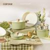 image:imageCAROTE 25Piece Ceramic Cookware Set Nonstick Pots and Pans Set with Detachable Handle NonToxic Kitchen Cooking Set Dishwasher amp Oven Safe Induction Compatible PFAS Free GreenGreen