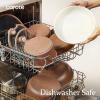 image:imageCAROTE 25Piece Ceramic Cookware Set Nonstick Pots and Pans Set with Detachable Handle NonToxic Kitchen Cooking Set Dishwasher amp Oven Safe Induction Compatible PFAS Free GreenChocolate
