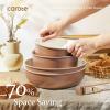 image:imageCAROTE 25Piece Ceramic Cookware Set Nonstick Pots and Pans Set with Detachable Handle NonToxic Kitchen Cooking Set Dishwasher amp Oven Safe Induction Compatible PFAS Free GreenChocolate