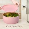 image:imageCAROTE Pots and Pans Set Nonstick Cookware Set Detachable Handle 19pcs Induction Kitchen Cookware Sets Non Stick with Removable Handle RV Cookware Set Oven Safe PinkPink