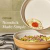 image:imageCarote 21pcs Ceramic Cookware Set with Detachable Handles Pots and Pans Set Non Stick RV Kitchen Cooking Pot and Pan Dishwasher Safe Nontoxic Induction Cookware PFAS and PFOA Free Olive GreenOrange