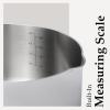 image:imageCAROTE15Qt amp 3Qt Stainless Steel Saucepan Set Triple Ply Stainless Steel Pot Saucepan with Glass Lid Small Sauce Pot with Wooden Handle Easy Pour Rim Mothers Day GiftsSilver