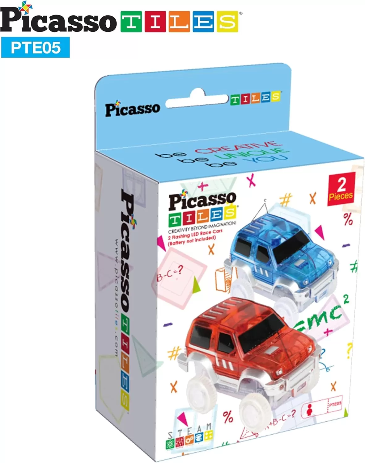imagePicassoTiles 12 Piece Race Track AddOn Magnetic Building Block Set Magnet Tiles Construction Toy STEM Learning Kit Early Education Kids Toys Playset Pretend Play Blocks Child Brain Development PTR12PTE05