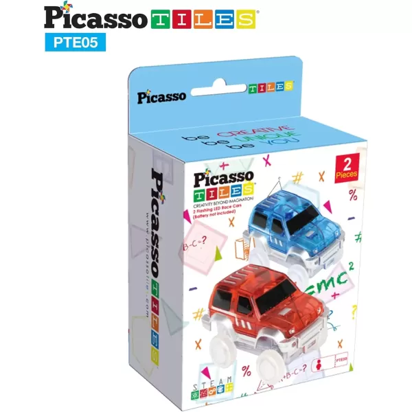 imagePicassoTiles 12 Piece Race Track AddOn Magnetic Building Block Set Magnet Tiles Construction Toy STEM Learning Kit Early Education Kids Toys Playset Pretend Play Blocks Child Brain Development PTR12PTE05