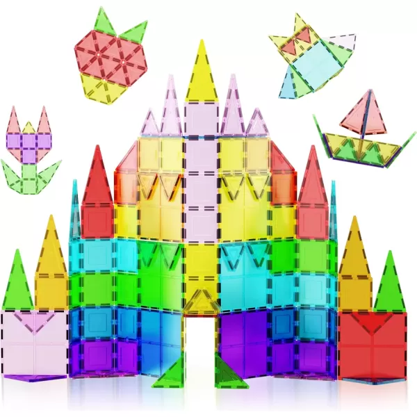 imagePicassoTiles Mega Building Bundle 100PC  60PC Magnet Tiles Construction Blocks Playsets STEAM Learning ampamp Educational Sensory Playset for Preschool ampamp Kindergarten Kids Ages 3 A Classroom Must Have