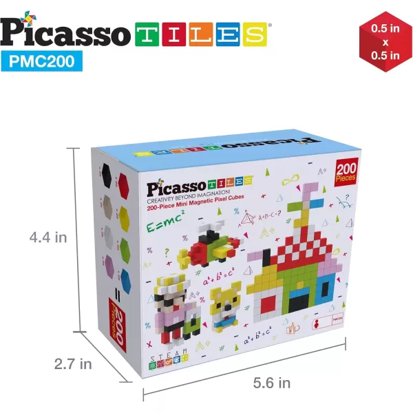 imagePicasso Cubes 05 Pixel Magnetic Puzzle Cube 400 Piece Mix ampamp Match Sensory Toys STEAM Education Learning Building Block Magnets Children Construction Toy Set Stacking Magnet Creative Kit PMC400200pcs Magnetic Puzzle