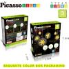 imagePicassoTiles Kids Toy Building Block Set Glow in The Dark Children Construction Kit Magnet Tiles Magnetic STEM Interlocking Playboard Educational Learning Stacking Blocks Child Brain Development PT60Night Lighting