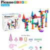 imagePicassoTiles Marble Run 150Piece Magnetic Tile Race Track Toy Play Set STEM Building ampamp Learning Educational Magnet Construction Kit Child Brain Development Toys Boys Girls Age 3 4 5 6 7 8 Years Old150 Piece