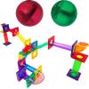 imagePicassoTiles Marble Run 150Piece Magnetic Tile Race Track Toy Play Set STEM Building ampamp Learning Educational Magnet Construction Kit Child Brain Development Toys Boys Girls Age 3 4 5 6 7 8 Years Old40 Piece