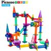 imagePicassoTiles Marble Run 150Piece Magnetic Tile Race Track Toy Play Set STEM Building ampamp Learning Educational Magnet Construction Kit Child Brain Development Toys Boys Girls Age 3 4 5 6 7 8 Years Old150 Piece