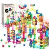 imagePicassoTiles Marble Run 150Piece Magnetic Tile Race Track Toy Play Set STEM Building ampamp Learning Educational Magnet Construction Kit Child Brain Development Toys Boys Girls Age 3 4 5 6 7 8 Years Old200 Piece