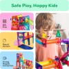 imagePicassoTiles 108pc 3in1 Marble Run Car Race Track Combo Magnetic Tiles PicassoToys Magnet Building Block Educational Construction Toy Playset STEM STEAM Learning Kit Child Brain Development PTG108