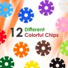 imagePicassoTiles Building Chips Interlocking Disc Construction Blocks in 12 Colors STEM Learning Early Education Toy Engineering Playset Child Brain Development for Toddlers Girls Boys Kids Age 3 PTF108Gray Color