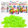 imagePicassoTiles Building Chips Interlocking Disc Construction Blocks in 12 Colors STEM Learning Early Education Toy Engineering Playset Child Brain Development for Toddlers Girls Boys Kids Age 3 PTF108Light Green Color