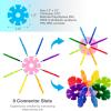 imagePicassoTiles Building Chips Interlocking Disc Construction Blocks in 12 Colors STEM Learning Early Education Toy Engineering Playset Child Brain Development for Toddlers Girls Boys Kids Age 3 PTF108Light Blue Color