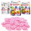 imagePicassoTiles Building Chips Interlocking Disc Construction Blocks in 12 Colors STEM Learning Early Education Toy Engineering Playset Child Brain Development for Toddlers Girls Boys Kids Age 3 PTF108Pink Color