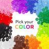 imagePicassoTiles Building Chips Interlocking Disc Construction Blocks in 12 Colors STEM Learning Early Education Toy Engineering Playset Child Brain Development for Toddlers Girls Boys Kids Age 3 PTF108Black Color