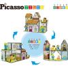 imagePicassoTiles Magnet Tile Building Block Family Homestead Doll House Theme Playset 8 Character Action Figures Double Sided Magnetic Tiles Printing STEM Education Learning Kit Toy Set Kids Ages 3 PTQ06