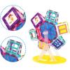imagePicassoTiles Magnet Tile Building Blocks Ferris Wheel Amusement Rotating Playset Multi Structural Magnetic Tiles Toddlers Kids Educational STEM Learning Kit 3D Construction Block Toy Set Ages 3 PT01