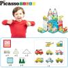 imagePicassoTiles Magnet Tile Building Blocks Forest Animal Themed Playset with 8 Character Action Figures Educational STEM Learning Construction Kit Pretend Play Magnetic Tiles Toddler Kids Ages 3 PTQ26Metro City Themed