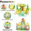 imagePicassoTiles Magnet Tile Building Blocks Forest Animal Themed Playset with 8 Character Action Figures Educational STEM Learning Construction Kit Pretend Play Magnetic Tiles Toddler Kids Ages 3 PTQ26Safari Animals Themed
