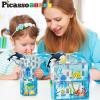 imagePicassoTiles Magnet Tile Building Blocks Forest Animal Themed Playset with 8 Character Action Figures Educational STEM Learning Construction Kit Pretend Play Magnetic Tiles Toddler Kids Ages 3 PTQ26Marine Animal World Themed