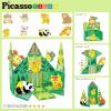 imagePicassoTiles Magnet Tile Building Blocks Forest Animal Themed Playset with 8 Character Action Figures Educational STEM Learning Construction Kit Pretend Play Magnetic Tiles Toddler Kids Ages 3 PTQ26Forest Animal Themed