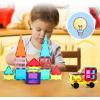 imagePicassoTiles Magnet Tile Building Blocks with Car Base Drawstring Storage Travel Bag Carry Case Magnetic Tiles Construction Toy STEM Learning Educational Kit Sensory Playset Preschool Kids 3 PC61Travel Bag Carry Case