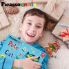 imagePicassoTiles Pete The Cat Board Game Puzzle Activity Play Book Magnet Mix and Match Cartoon Toy Playset with Storage Reusable Magnetic Figures Storytelling STEM Education Learning Kids Ages 3 PTC02