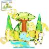 imagePicassoTiles Magnet Tile Building Blocks Forest Animal Themed Playset with 8 Character Action Figures Educational STEM Learning Construction Kit Pretend Play Magnetic Tiles Toddler Kids Ages 3 PTQ26Safari Themed