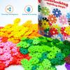 imagePicassoTiles Building Chip Interlocking Disc Construction Blocks in White Color STEM Learning Early Education Toy Engineering Playset Child Brain Development for Toddlers Girls Boys Kids Age 3 PTF108